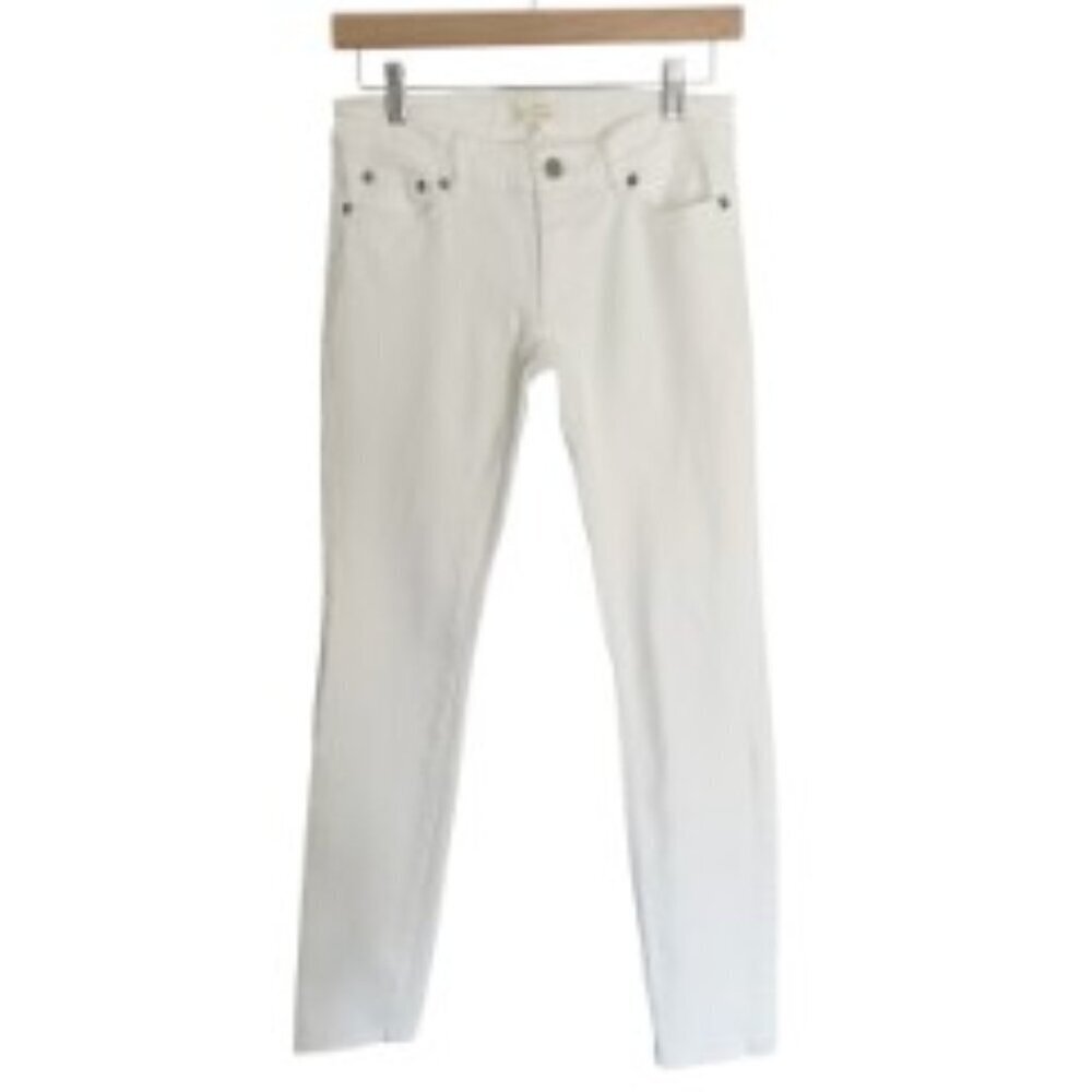 Nili Lotan White Ankle Jeans 0